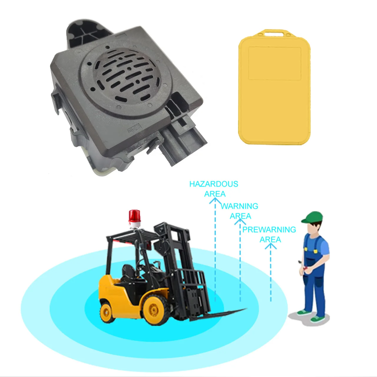 Forklift TAG BSD Blind Spot Detection System Anti Collision Warning