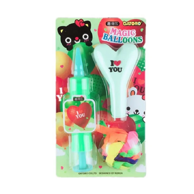 Kindergarten Magic Balloon Advertisement Heart Latex Balloon Toy Birthday Gift With Balloon Pump Party Set
