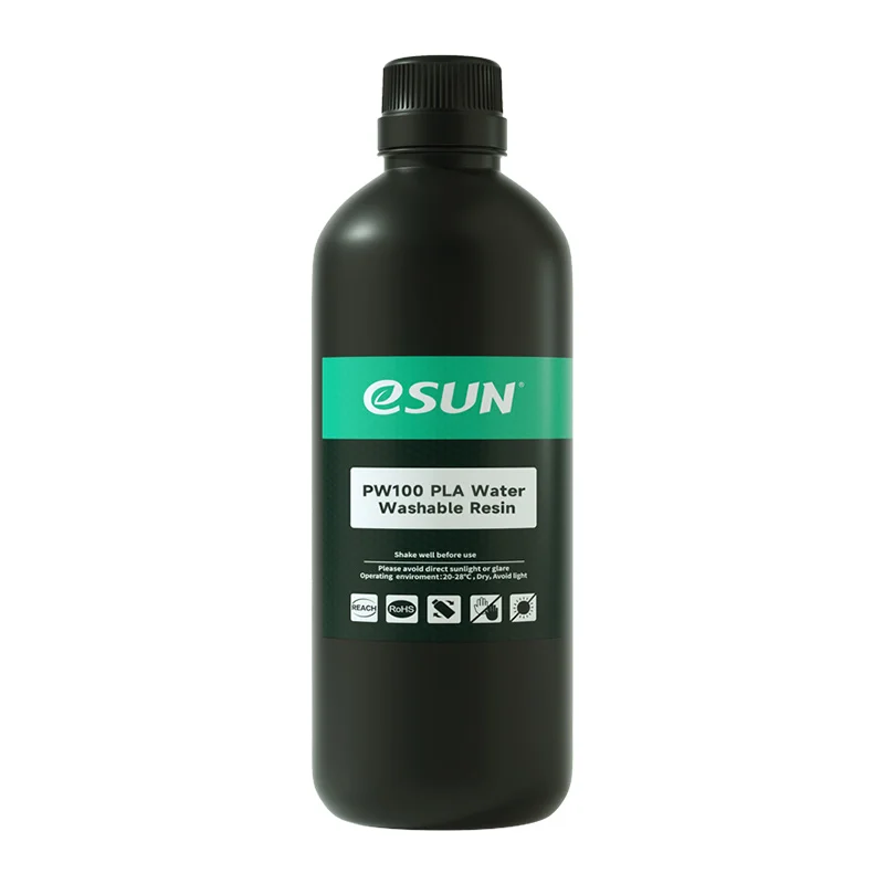 ESUN PW100 Water Washable Photopolymer Resin 405nm 1kg 3d Printing Resins