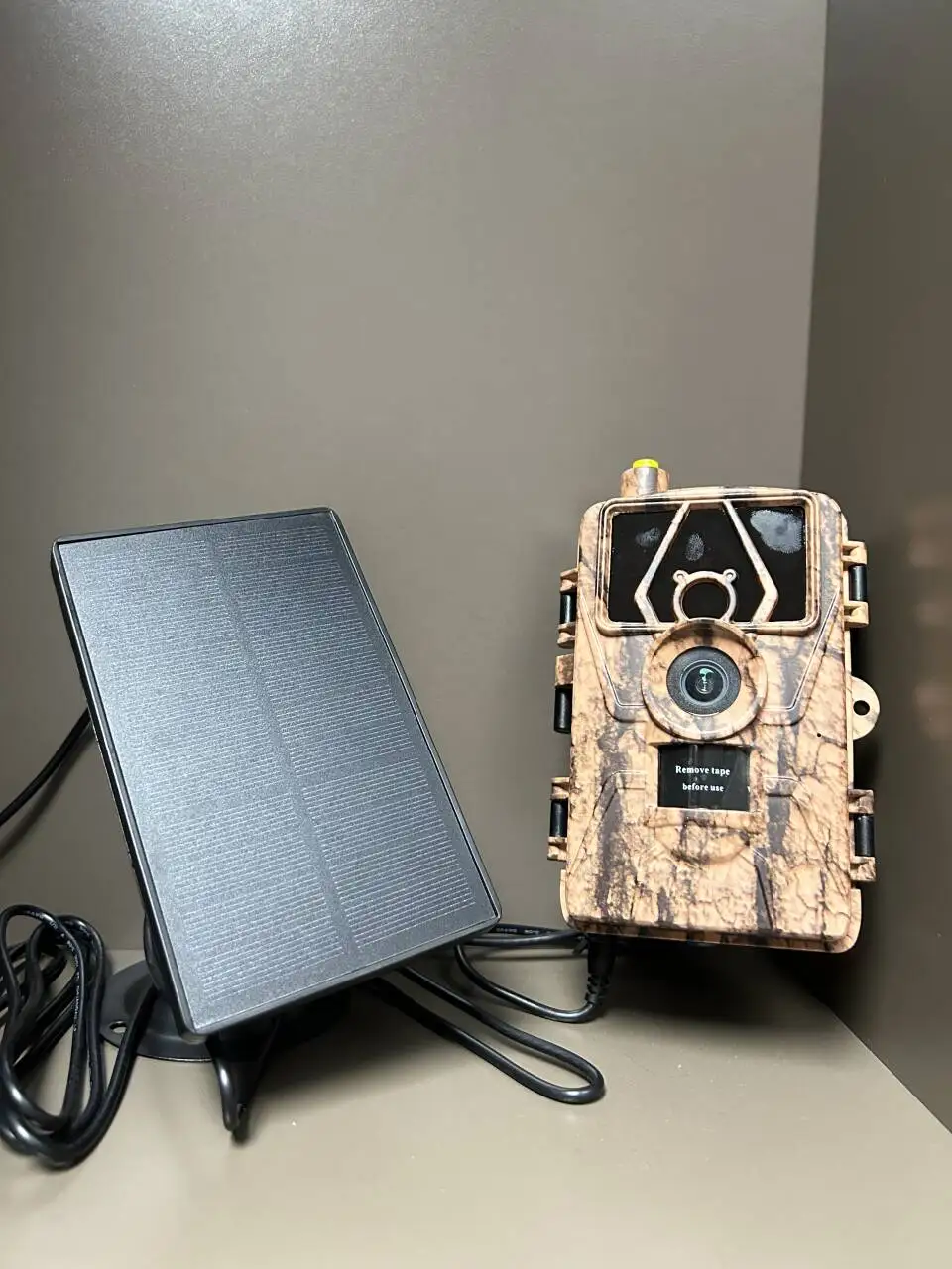 Game Trap Camera Power Supply Built In Battery Solar Panel For Hunting Camera