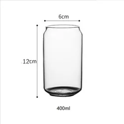 Creative Coke Juice Glass Cup Heat-resistant Transparent Coffee Cup Personalized Water Cup