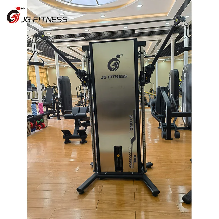 Home gym equipment dual cable cross arm multi functional trainer strength training equipment body building workout exercise