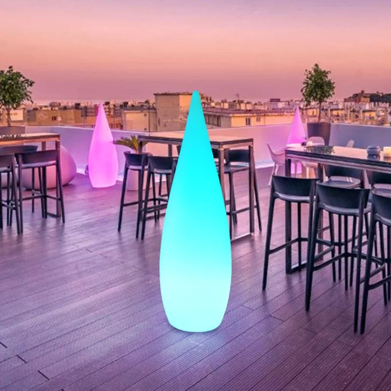 Ins style Water drop light simple creative design atmosphere floor lamp IP44  waterproof party decoration