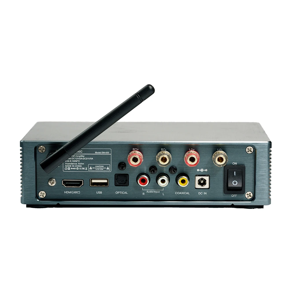 Samtronic TPA3116 2.0ch BT 5.0 Class D 100W+100W Digital HIFI Power Amplifier For home theatre system