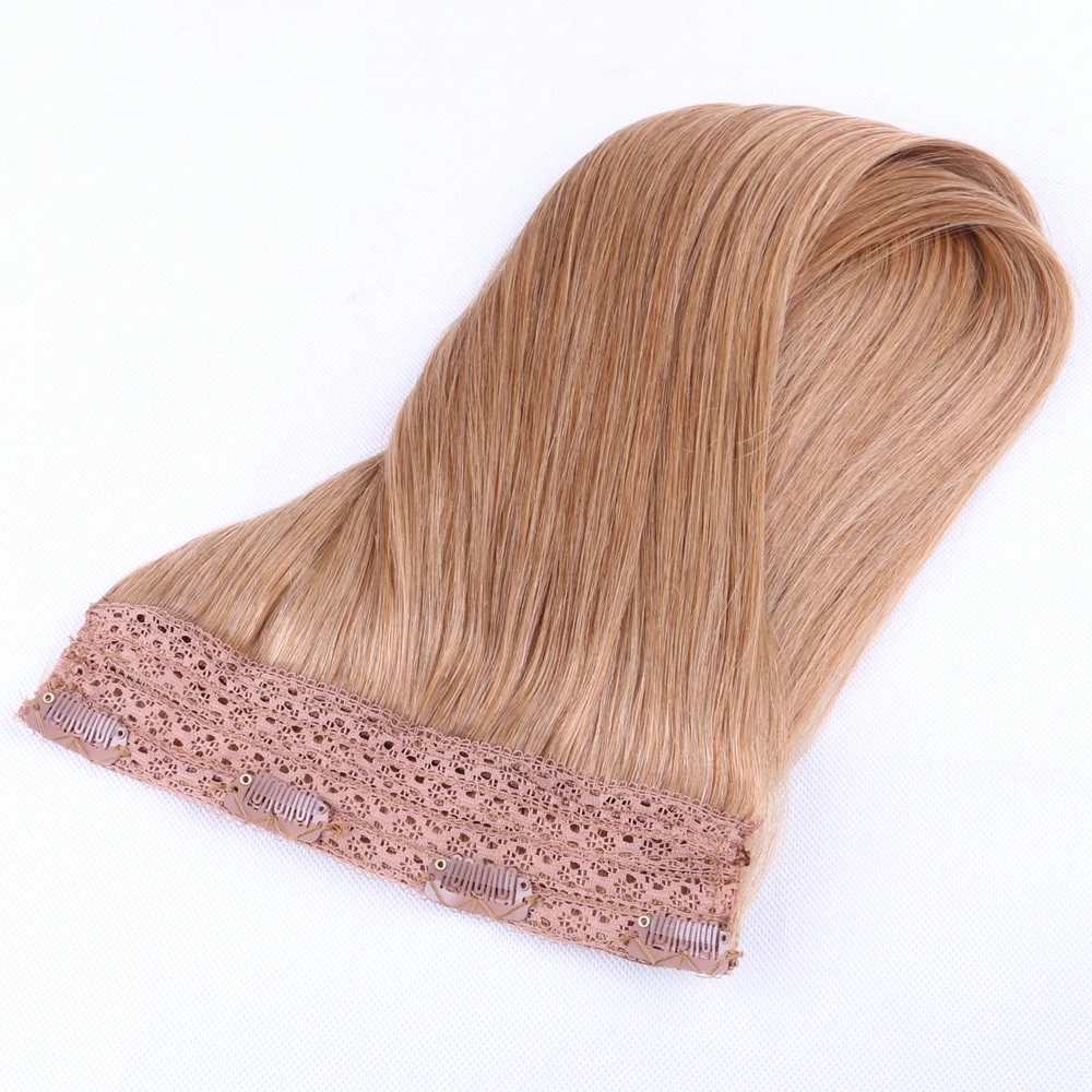 Wholesale 22' Clip in Remy Human Hair Extensions One Piece 80g Quad Weft Half Head Clip on Hair
