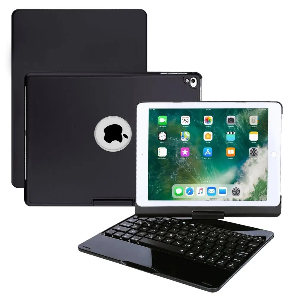 Беспроводной чехол с клавиатурой для iPad 9 7 вращающаяся на 360 градусов Складная клавиатура планшета держателем