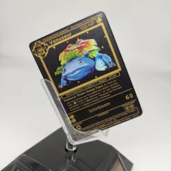 In Stock Gold Metal Charizard Vamx Hp500 Poke mon Cards New Trading Cards Collection Game