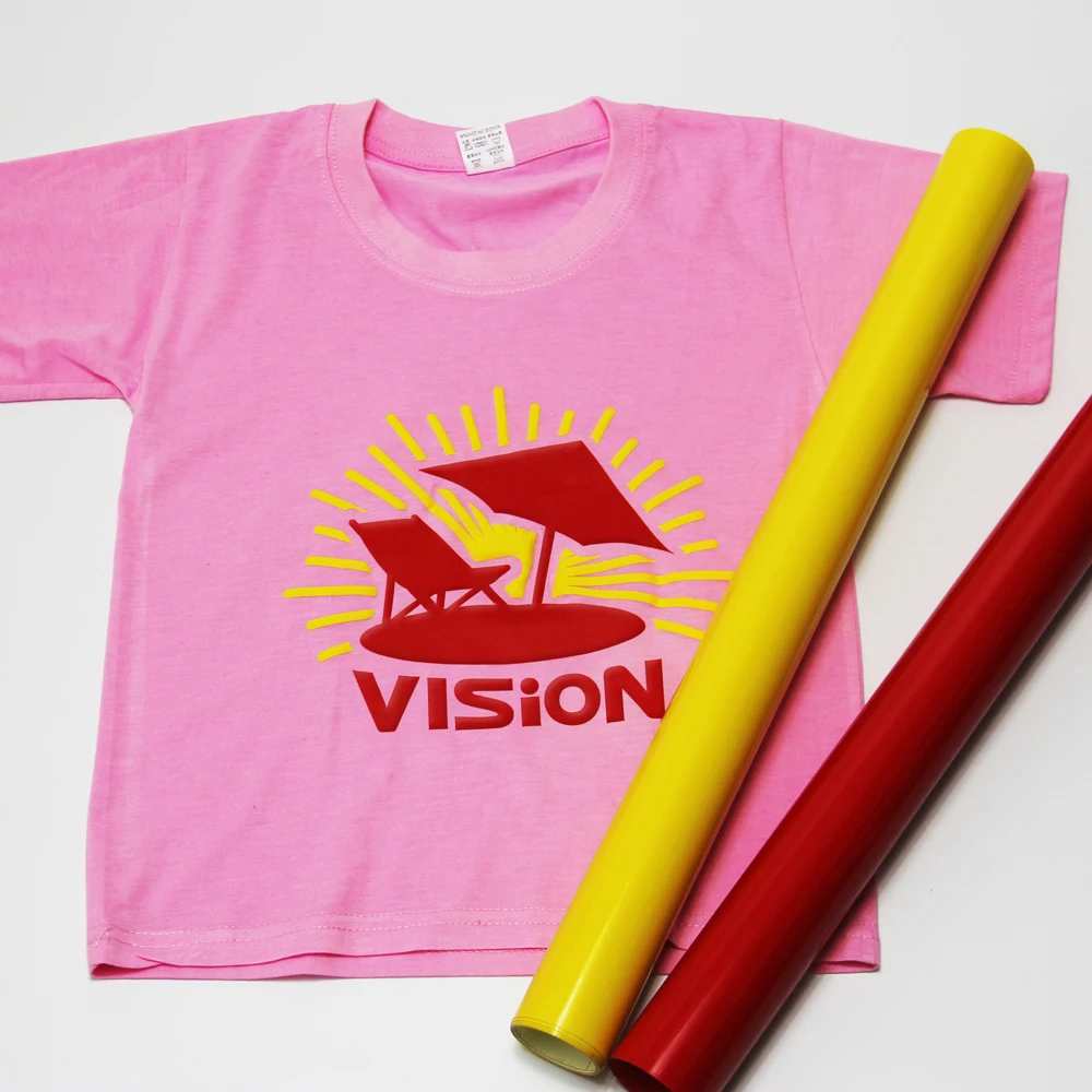 Yesion 3d puff heat transfer vinyl roll custom puff Iron on printing materials HTV heat transfer vinyl for t-shirt