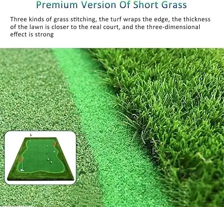 Factory OEM Portable Golf Mat Putting Rubber Mat For Mini Golf Putting Green