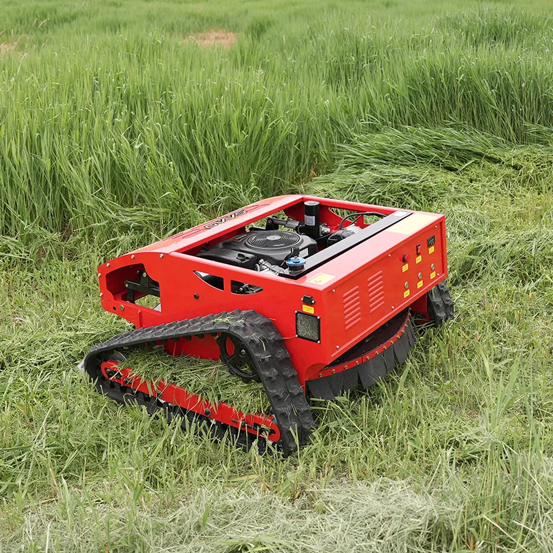 Free Shipping Electric Grass Mower automatic track remote control lawn mower manual  robot lawn mower famous Self-charging