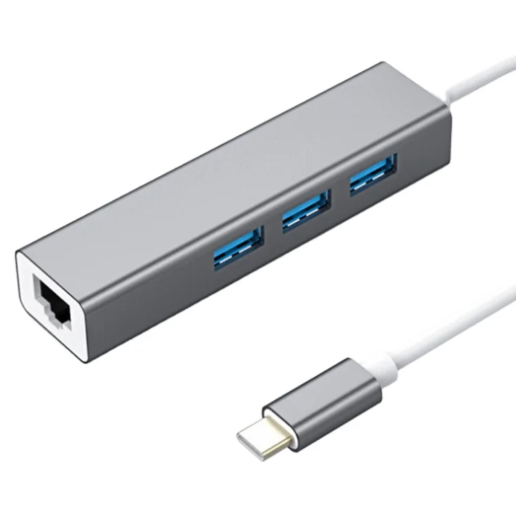 type-c to 100M network card converter usb hub with usb hub c to rj45 network port hub
