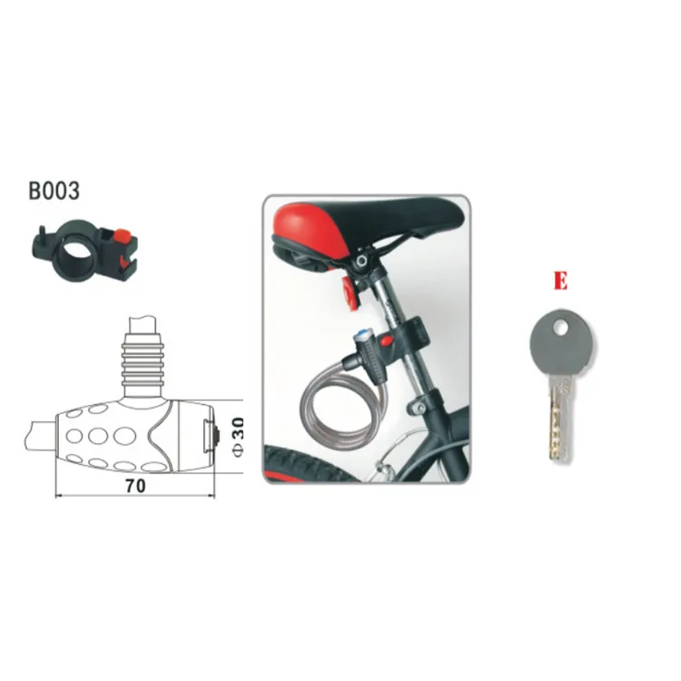 12cm Colorful Bike Cycling Security Password Mini Bike locks Steel Spirals Cable Sport   Lock Mountain  Bicycle Lock