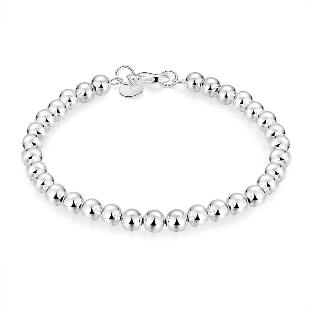 Fashion DIY Bracelet Prayer Beads Jewelry Sublimation 6mm Silver Rosary Bracelet