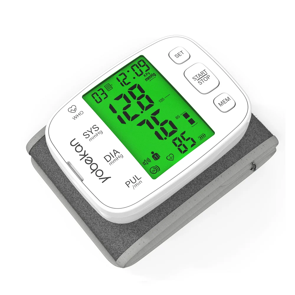 Yobekan Monitors Digital Electric Wireless Wrist Automatic Cuff Type Blood Pressure BP Monitor Manufacturers