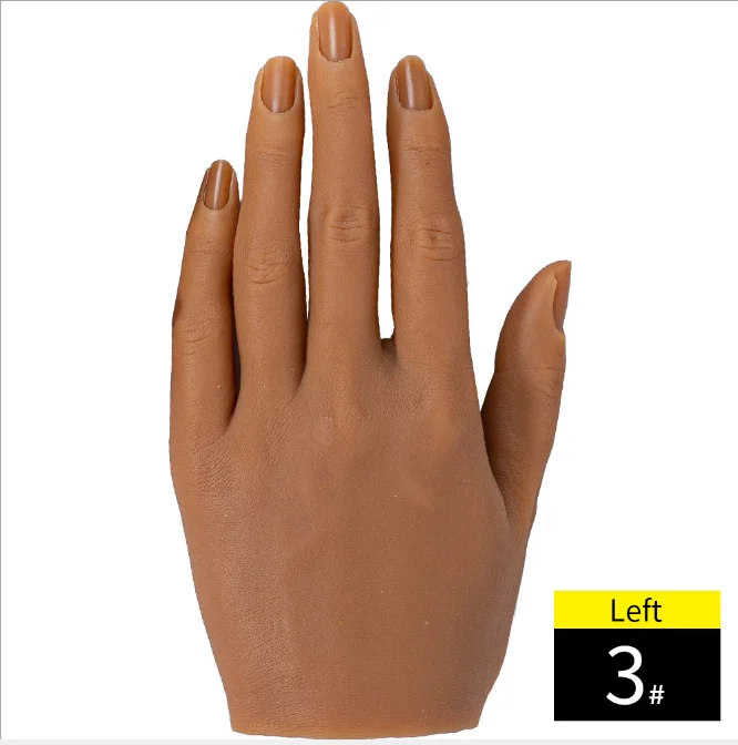 Тренировки искусства ногтя ручной жуткая Реалистичная силиконовая Стразы для ногтей для рук для обучения нанесению акрила практики