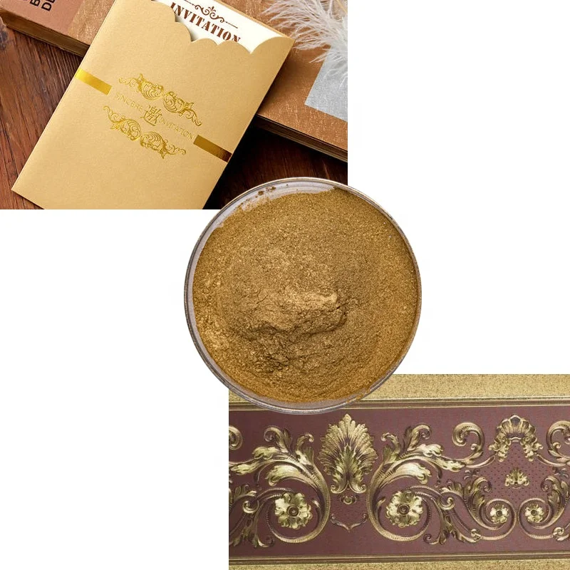 Metallic gold powder coating gravure printing bronze powder gold paint