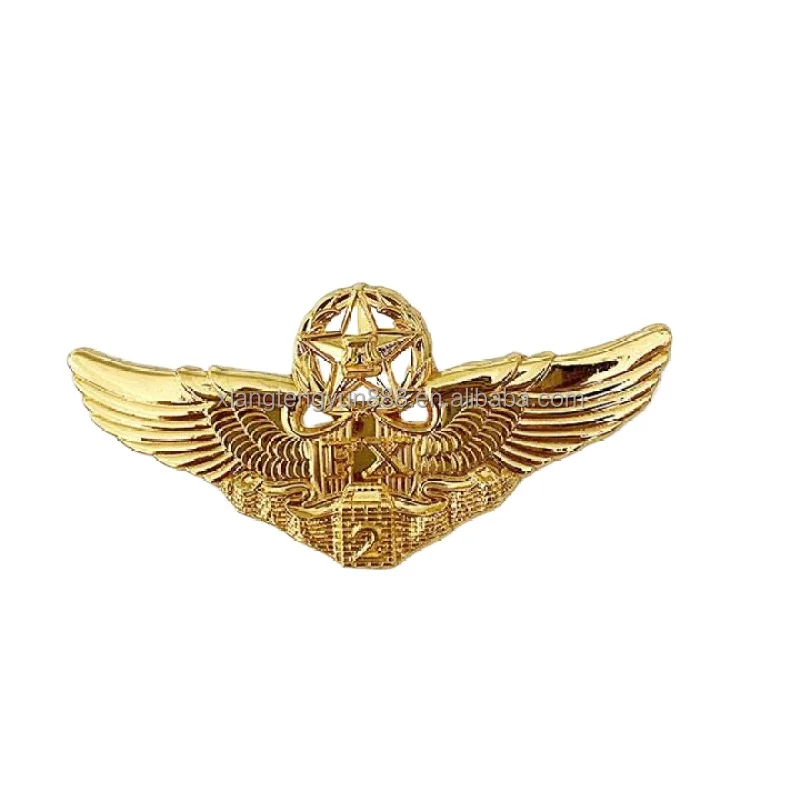 Custom security guard metal badges collar pin tie pin mini metal badges stainless steel metal name badge with magnet
