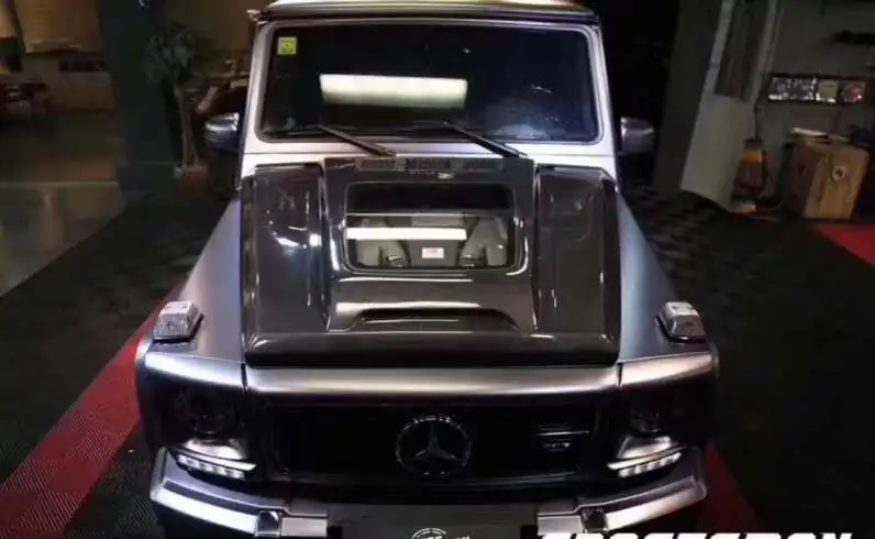 Good quality W463 G Class G500 G55 G63 Carbon Fiber Hood Bonnet Scoop For IMP Style
