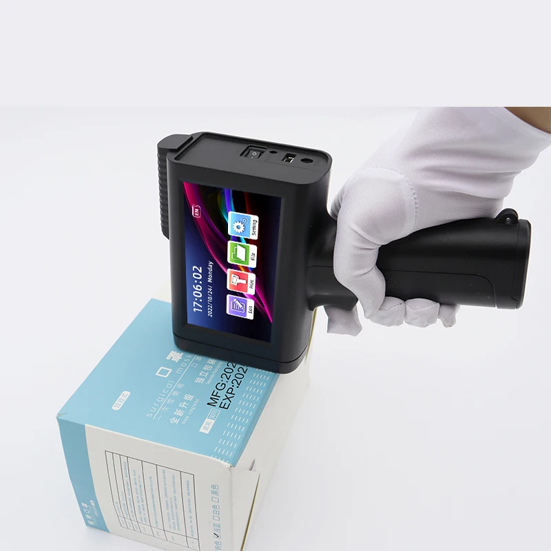 M80 plus QR-код, штрих-код, Дата истечения срока годности, этикетка, портативный струйный принтер 25,4 мм со съемной ручкой