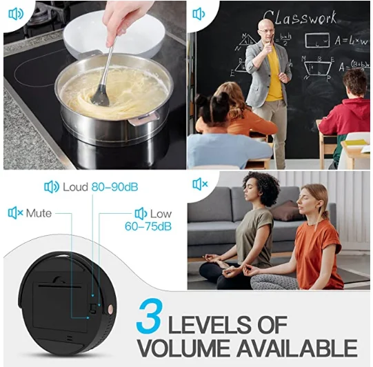 60 Minute Silent Timer Tool For Kids Classroom Meeting Countdown Clock Cooking Timer