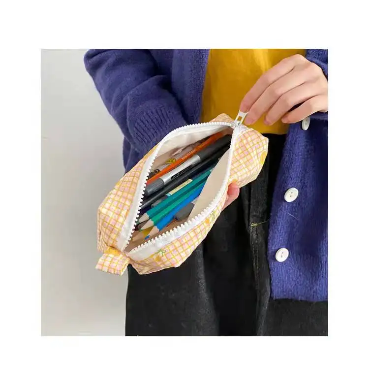 Wholesale Pencil Pen Case Pouch  Bag Pencil Holder Student Stationery Bag Office Storage Organizer Pouch