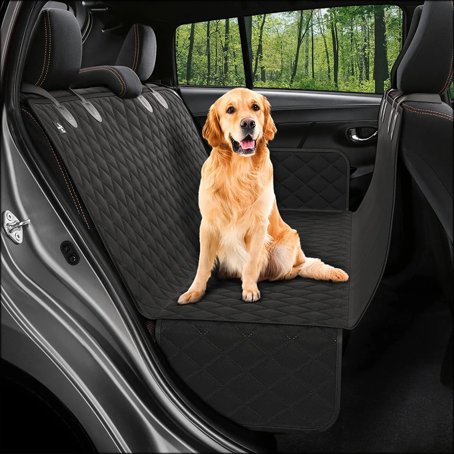 Amazon hot selling  waterproof dog car seat cover Back Seat Protector Bench Hammock for dogs and cats