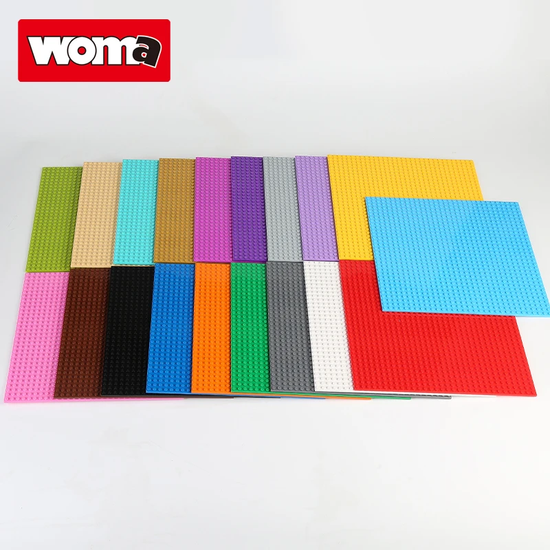 WOMA TOYS совместимые со всеми основными брендами радужные цвета классические опорные плиты строительные кирпичные игрушки 32x32 No.3811 jouet