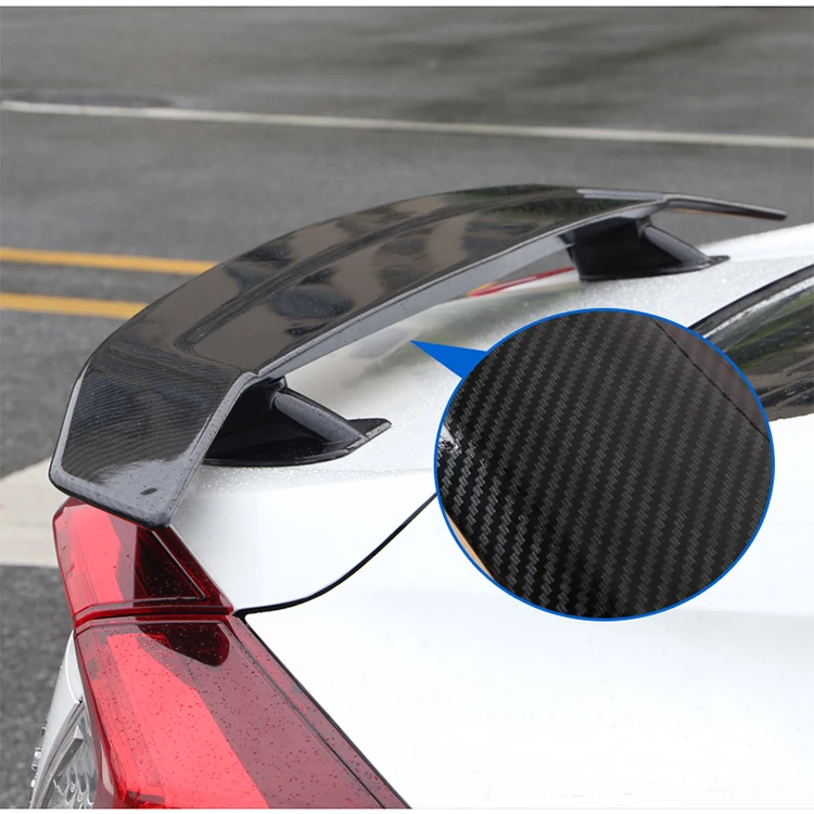 Car parts exterior decoration carbon fiber stripe rear spoiler tail wing suitable for all cars