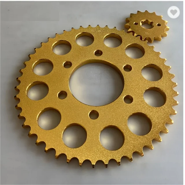 High performance motorcycle DY100 sprocket and chain kits for motorcycle  428-38T