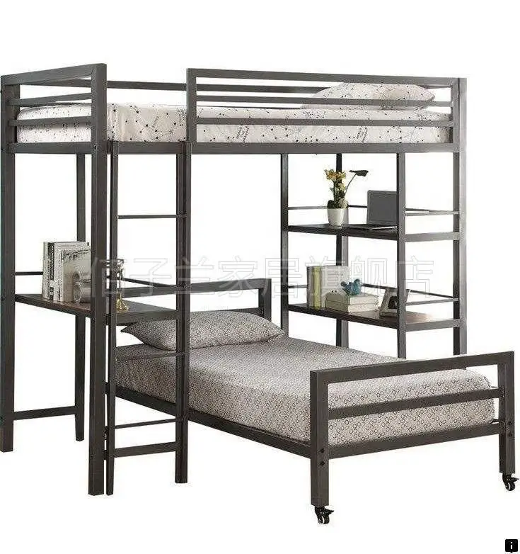 School dormitory Students Sleep bed Bunk bedroom furniture Twin Double size metal bed frame for sale