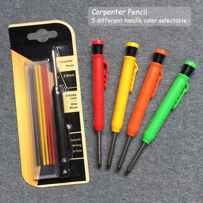 Carpenter pencil tool DIY wooden mark pen craft tool including refill kit
