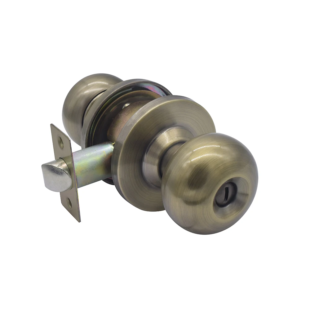 Safety Security Stainless Steel Aluminium Door Locks Factory Price Ball Cylinder Entrance Door Knob Lock