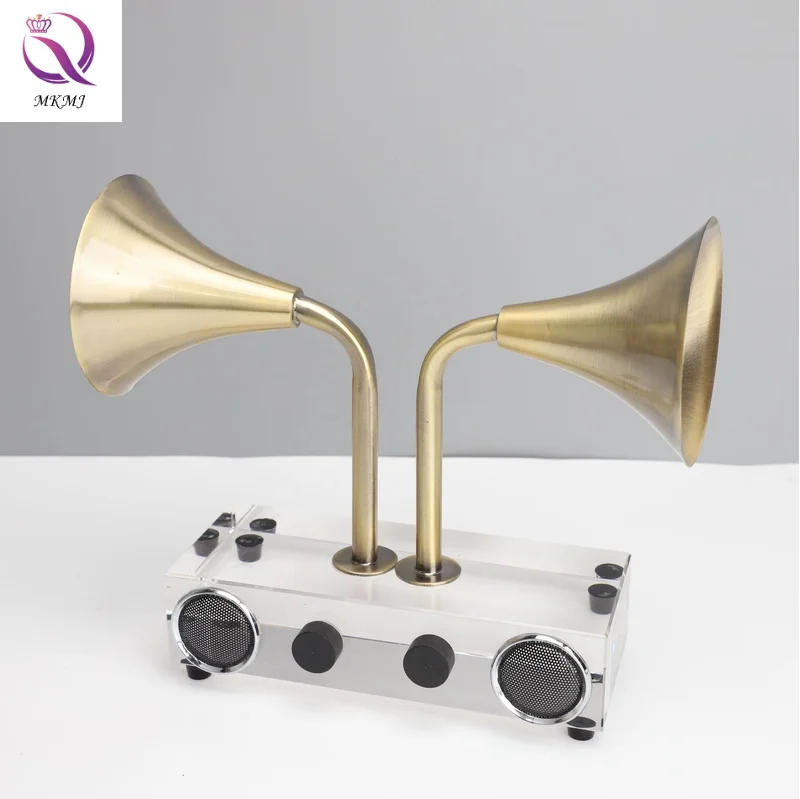 Modern Simple Crystal Power Amplifier Broadcasting Machine Decoration Phonograph for Living Room Tabletop Decoration