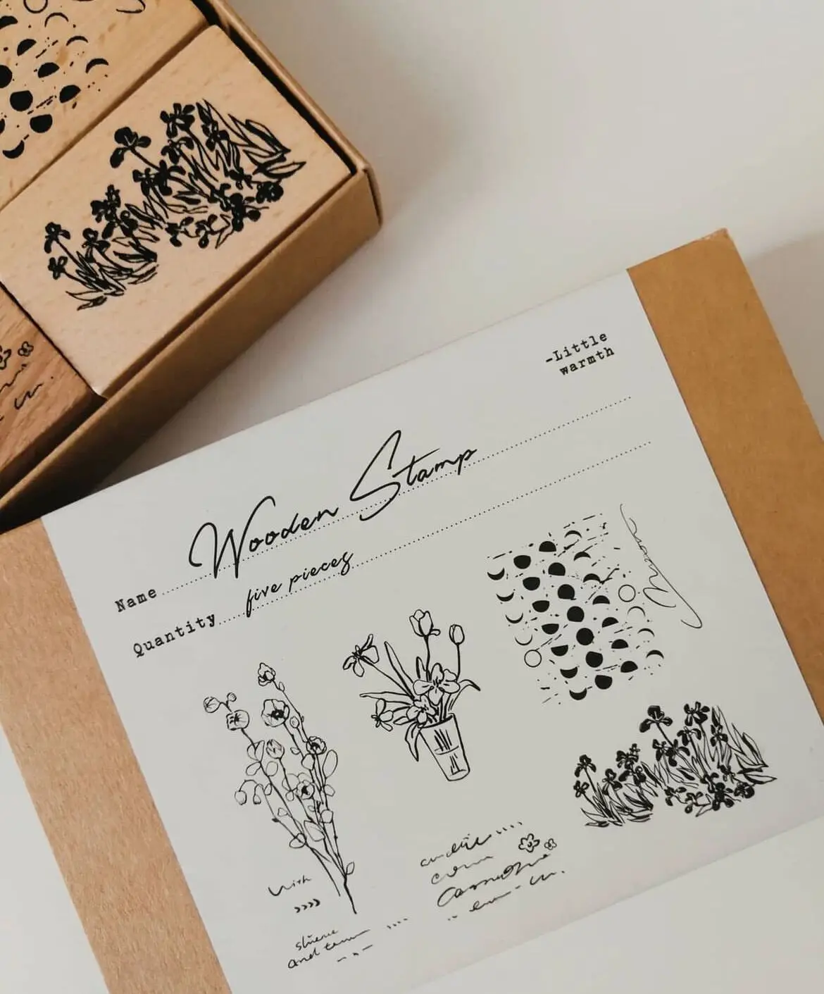 New Arts Decorate christmas  Woody  Rubber Stamp Wooden Stamp Toy Custom Logo  branding Stamp