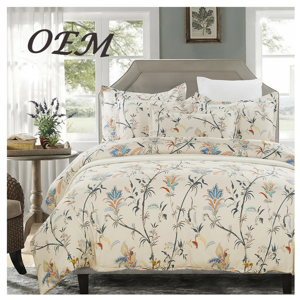 Wholesale Custom Soft Bedding Set 100% Cotton Hotel Bed Sheets Set Comforter Sets Bedding Luxury