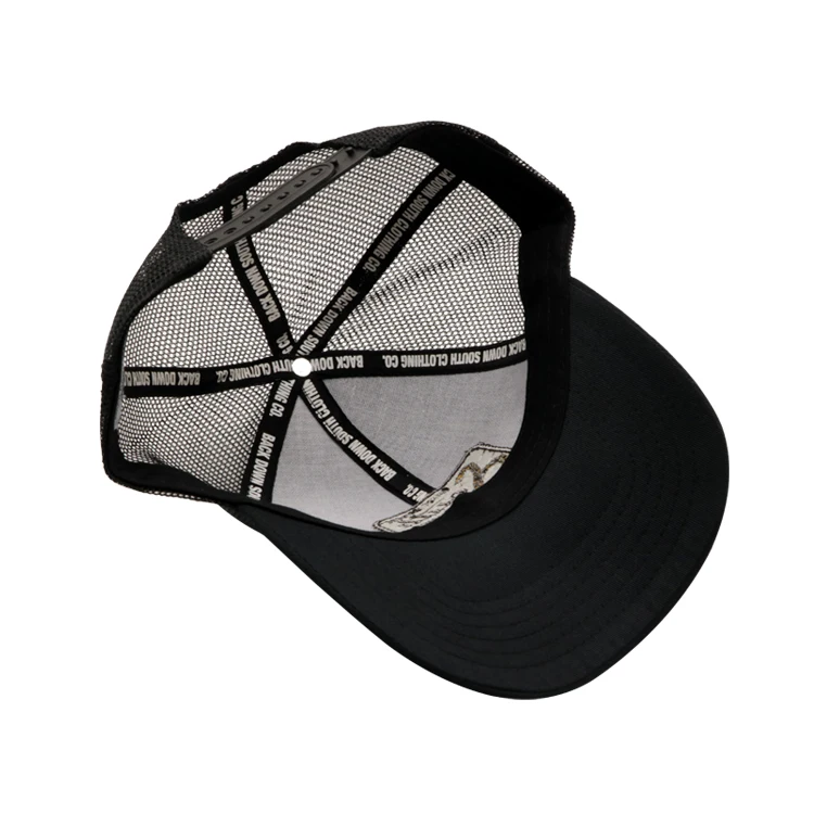 Custom Distressed Rip Vintage Rip 5 Panel Caps Mesh Custom Trucker Hat Embroidery Logo Trucker Caps