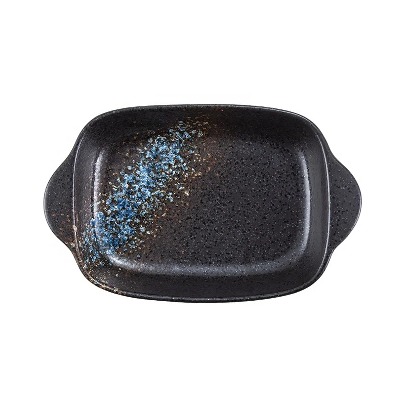 High Quality Black Color Oven Use Ceramic Baking Tray Non Stick For Kitchen