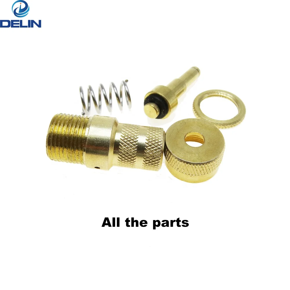 4WD Brass off the Road Automatic Tire Deflator valve Kit 6-30 PSI Adjustable bleeder Set