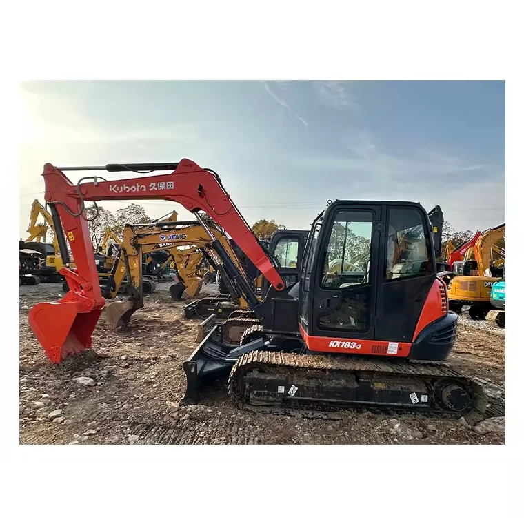 Инженерная строительная техника, дешевые подержанные kx183-3 экскаваторы kubota для продажи