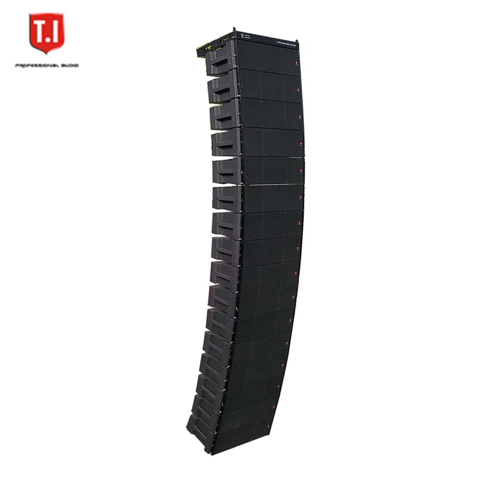 T.I Pro Audio RMS 2000W high powered line array system dual 12 inch 3 way sound speakers for big stage