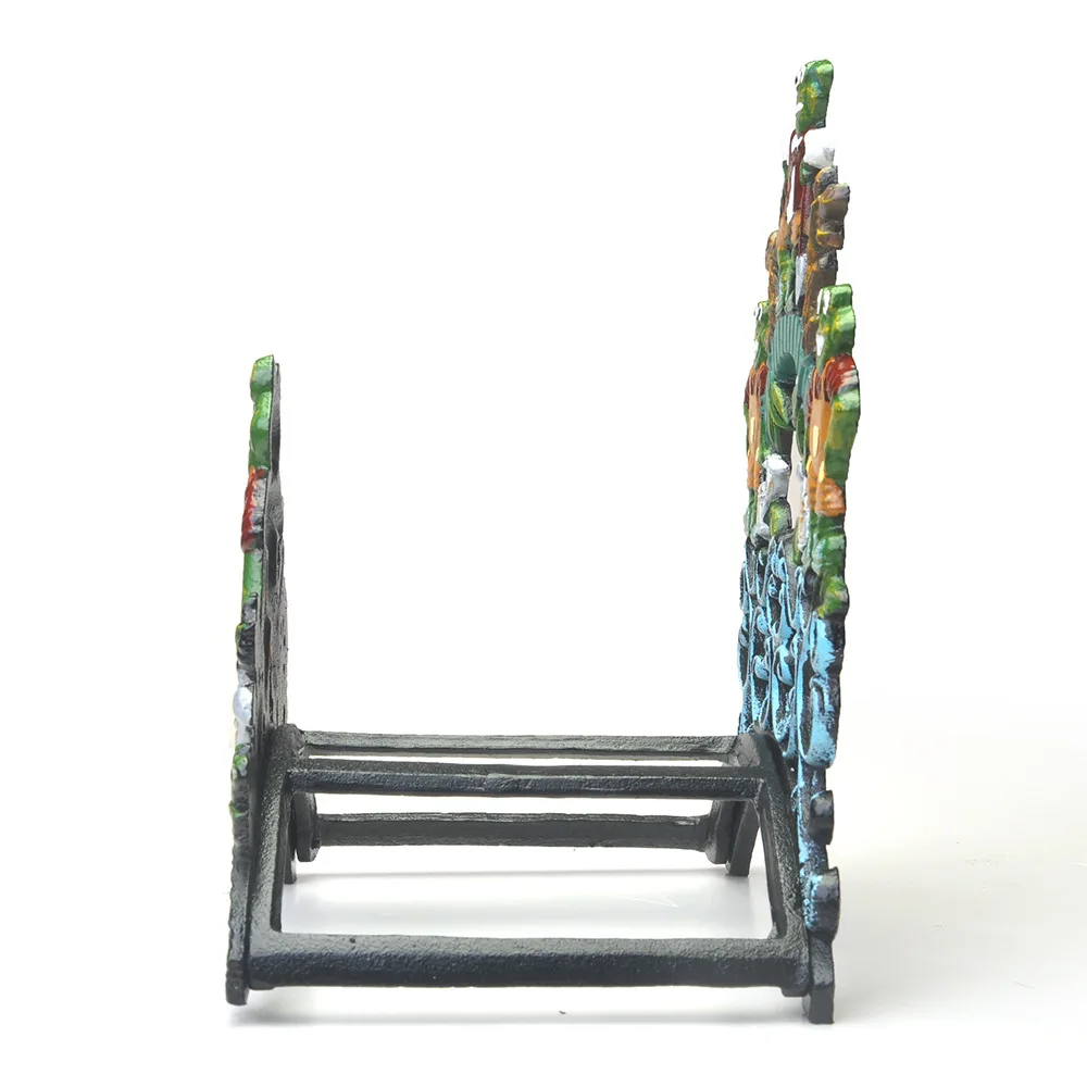 American retro load-bearing cast iron long water pipe rack bracket courtyard garden wall hanging water pipe storage rack