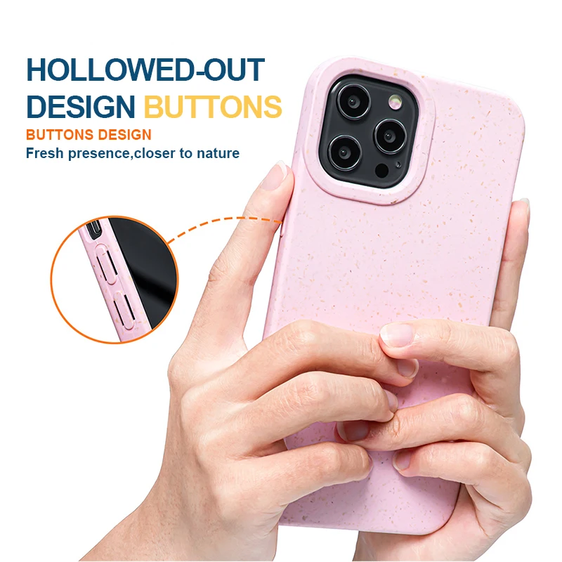 In Stock Customized Carve Uv Print Cell Phone Cases For iPhone Phone Case Biodegradable For iPhone 15 15 Pro 15 Ultra Case