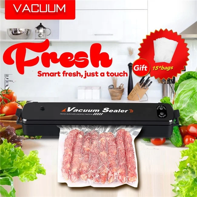 
Home Kitchen Vacuum Sealer, Handheld Automatic Vacuum Sealing Machine Dried and Wet Fresh Food 