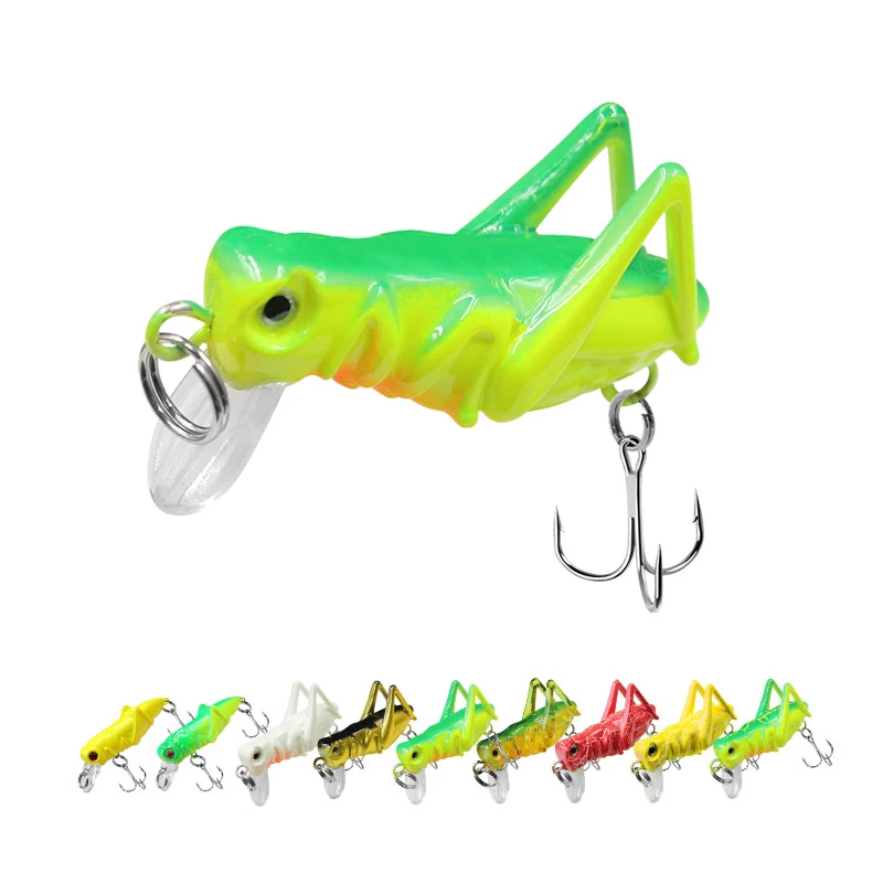 40mm 55mm Locust Lures Cricket Insects Minnow Baits Hard Artificial Fishing Isect Lure Iscas Pesca Leurre