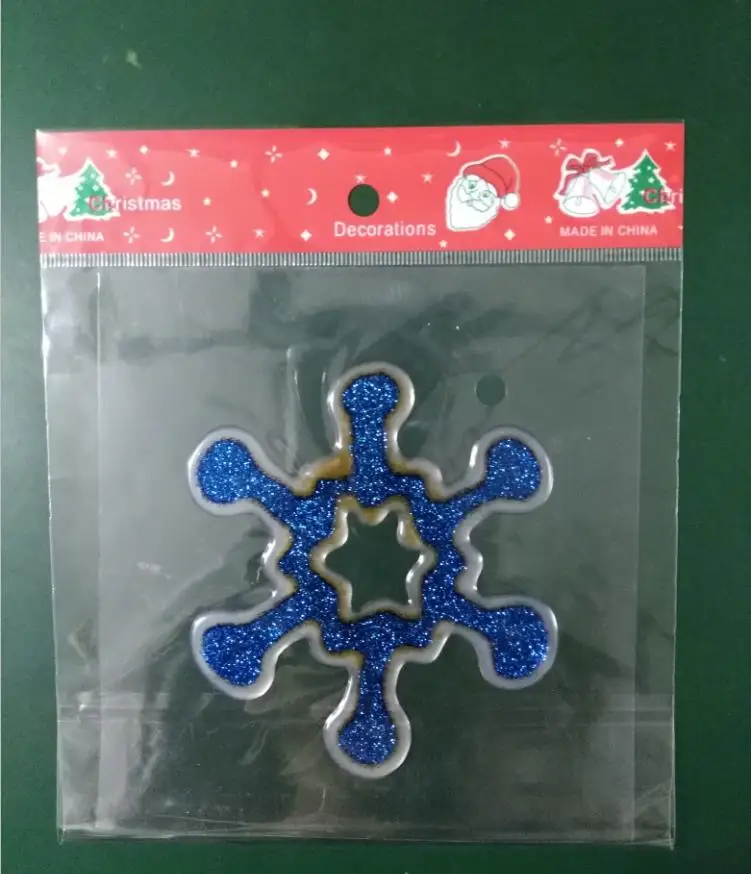 Популярные новые дизайнерские наклейки на окно с изображением героев мультфильмов 3d зимние блестящие наклейки со снежинками на окно