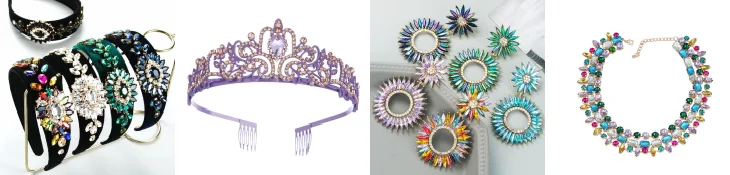 colorful fashion tiara