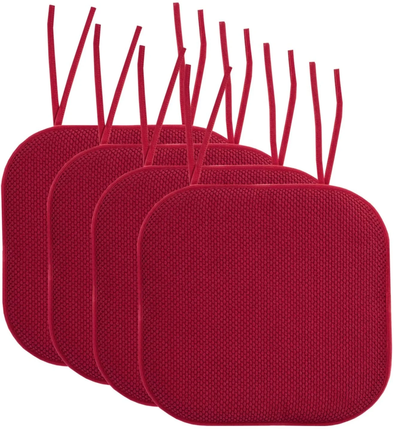 Square Thick Chair Pad with Ties Non Slip Soft and Comfortable Seat Cushions for Kitchen Dining Office Chair Cushions for home