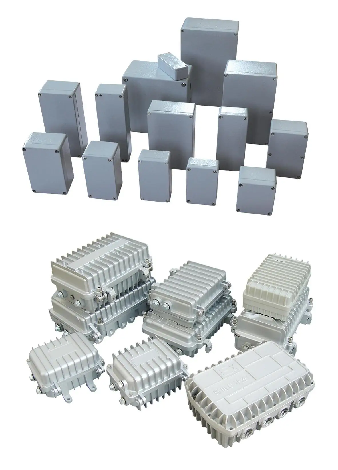 Aluminum die casting enclosure flow meter enclosure