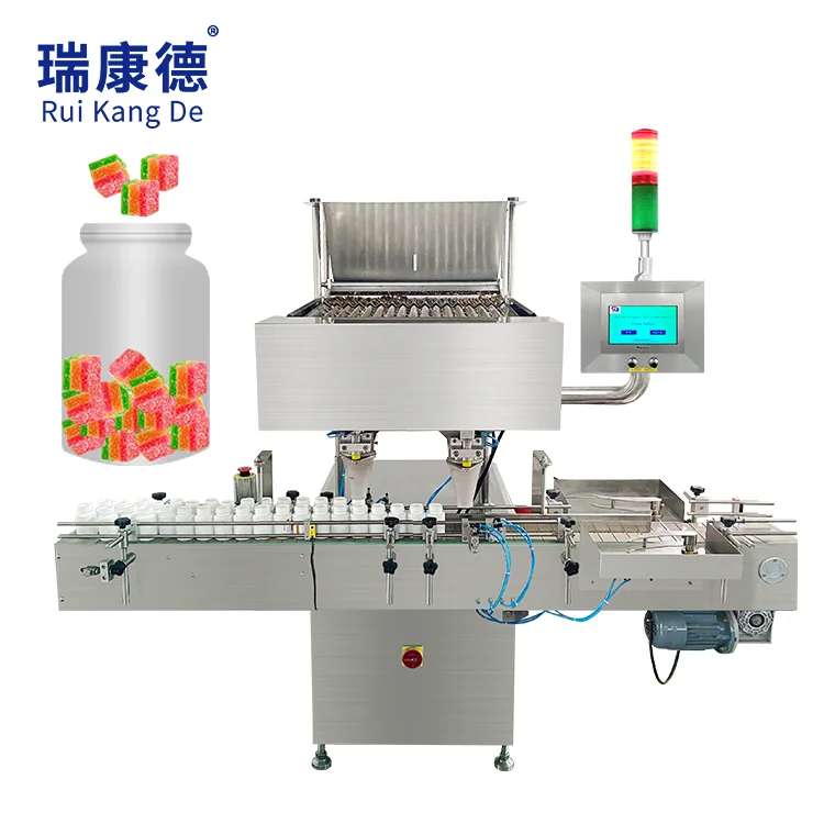16 Line Automatic Pectin Gummy Bear Counter Sweets Soft Gummy Candy Counting Machine