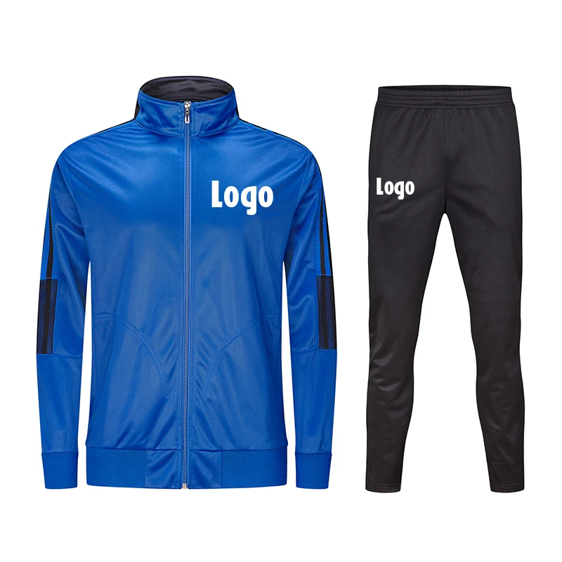 Wholesale Bulk Latest Design Your Own Fitted Soccer Tracksuit Custom Mens Plain Sports Tracksuit